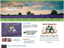 Tablet Screenshot of countydentalcare.com